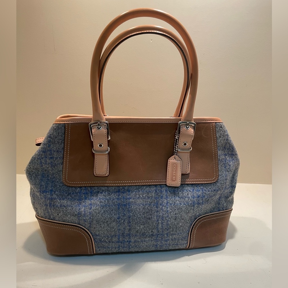 Rare Coach Tweed Handbag